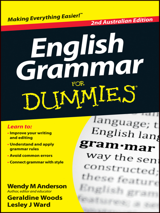 Title details for English Grammar For Dummies by Wendy M. Anderson - Wait list